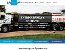 Tablet Screenshot of aguavida.com.br